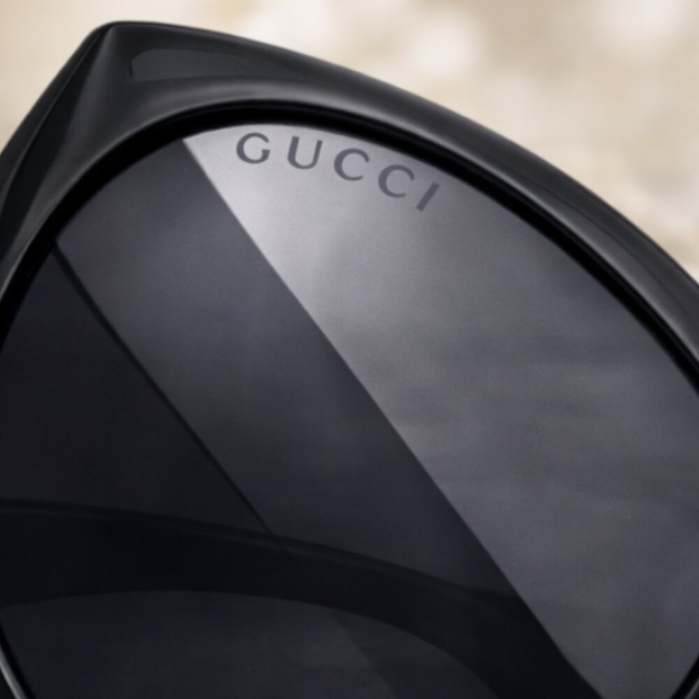 AUTHENTIC Gucci GG0814SK Sunglasses Black w/ GG Logo 56-20-150 Made In Italy NWT - Picture 5 of 5